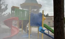 Eskişehir’de oyun parkında yangın paniği