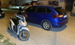 Eskişehir'de otomobille çarpışan kurye yaralandı