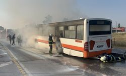 Eskişehir'de yolcu otobüsü yandı: 1 yaralı