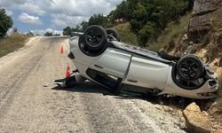 Eskişehir yolunda otomobil takla attı: 2 yaralı