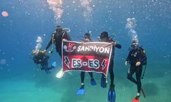 Eskişehirsporlu dalgıçlardan anlamlı kutlama