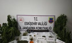 Eskişehir'deki evde cephanelik, bahçede kenevir bulundu