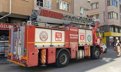 Fırın bacasında yangın çıktı, mahalleli endişeyle izledi