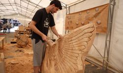Odunpazarı’nda Ahşap Heykel Festivali devam ediyor