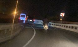 Arka ışıkları olmadan yoluna devam etti, trafiği tehlikeye soktu