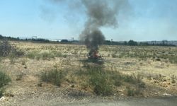 Arazideki küçük çaplı yangın ekipleri hareketlendirdi