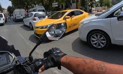 Taksici ile motokurye tartışması kavgaya dönüştü!