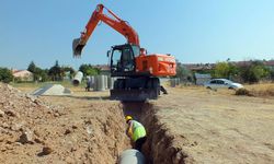 İki noktada yağmur suyu hattı tamamlandı