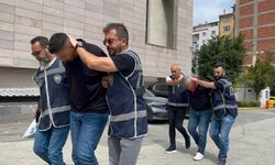 Baba-oğul ters kelepçeli adliyeye sevk edildi
