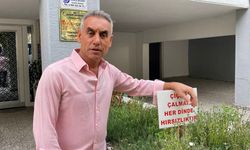 "Çiçek çalmak her dinde hırsızlıktır" yazısı görenleri düşündürüyor