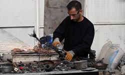 Eskişehirli genç sanatçı metalle hayat veriyor