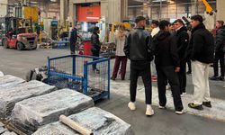 Meslek lisesi öğrencileri üretim süreçlerini yerinde öğreniyor