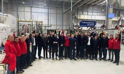 Eskişehir'de fabrikalarda bayramlaşma