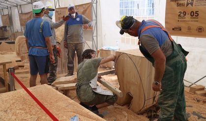 Ahşap Heykel Festivali coşkuyla devam ediyor