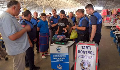 Odunpazarı'nda elektronik tartı denetimi
