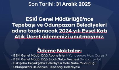 Evsel katı atık ödeme takvimi başlıyor