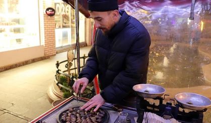 Eskişehir'de eksi 7 derecede kestane mesaisi