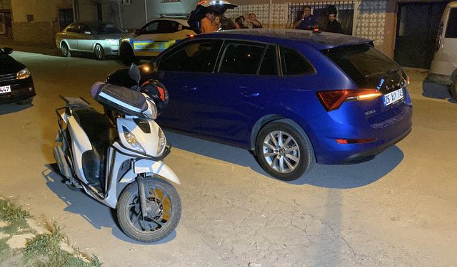 Eskişehir'de otomobille çarpışan kurye yaralandı