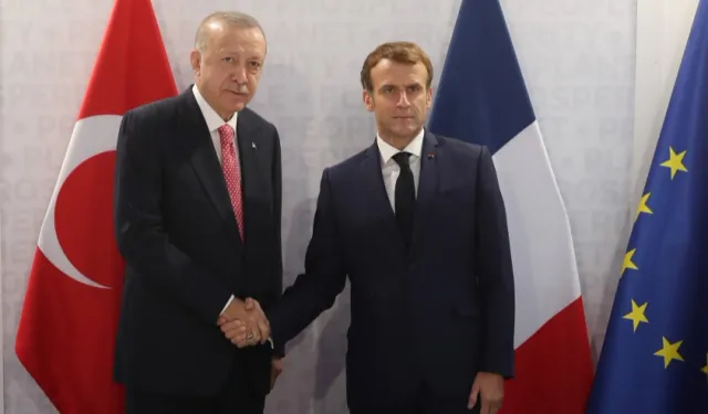 Cumhurbaşkanı Erdoğan, Macron'la görüştü