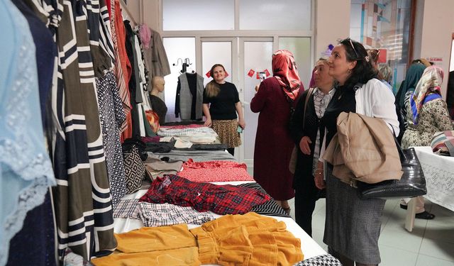 Kadınların el emeği göz nuru sergilendi