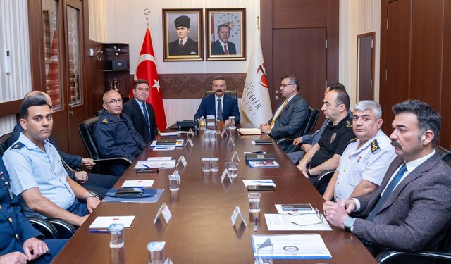 Eskişehir'de bayram ve güvenlik önlemleri masaya yatırıldı