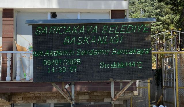 Sarıcakaya'da termometreler 44 dereceyi gördü