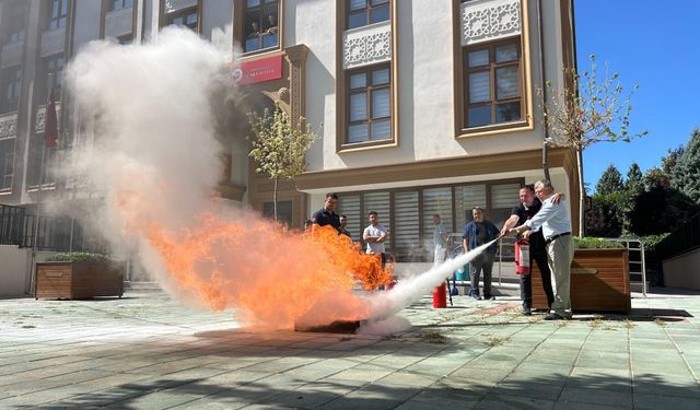 Afet ve yangın farkındalık eğitimi verildi!