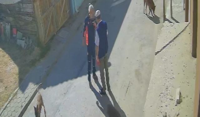 Yaşlı adamı tekme tokat dövdü