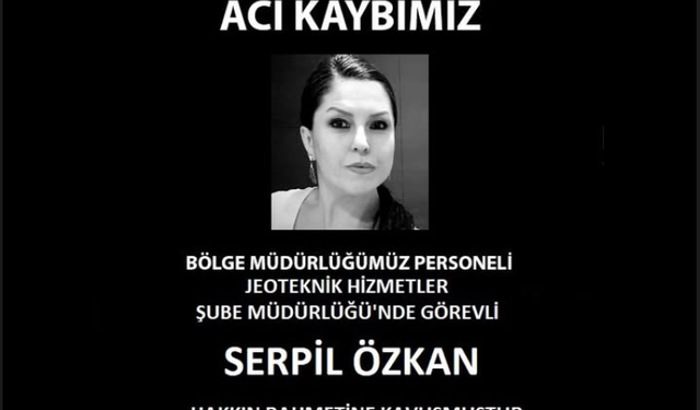 DSİ Mühendisi Serpil Özkan hayatını kaybetti