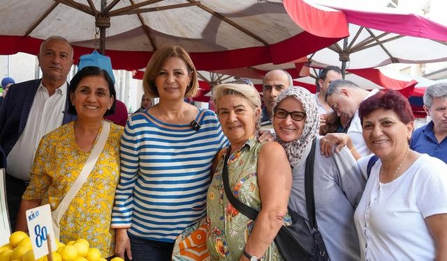 Başkan Ünlüce'den pazar yeri ziyareti