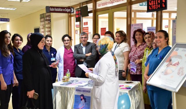 ESOGÜ Hastanesi'nde Normal Doğum Haftası etkinliği
