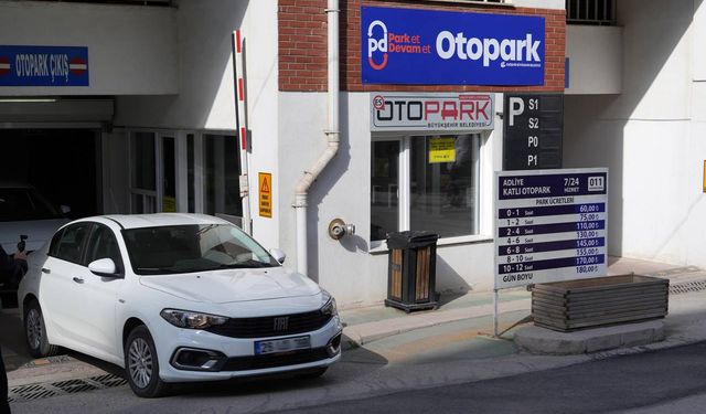 Park Et Devam Et uygulaması Adliye Otoparkı'nda hizmette