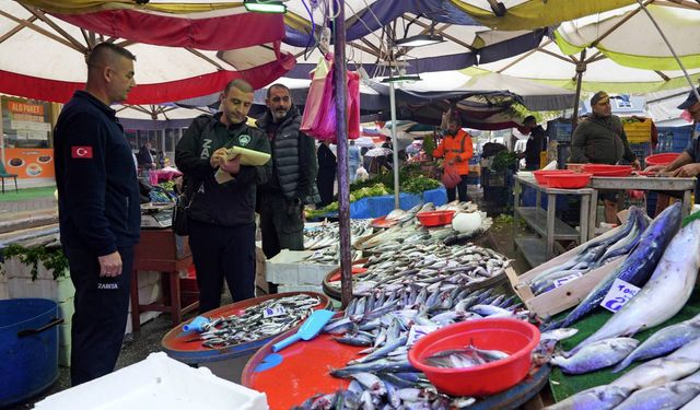 Zabıtadan balık satış yerlerine ortak denetim