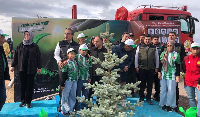 Orman şehidi için 15 bin fidan