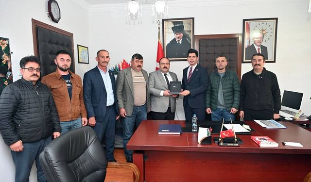 Başkan Hamamcı'dan yeni İnönü İlçe Kaymakamı Teymür'e ziyaret