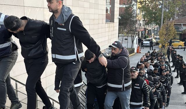 Silahlı suç örgütü operasyonu kapsamında 16 şüpheli tutuklandı