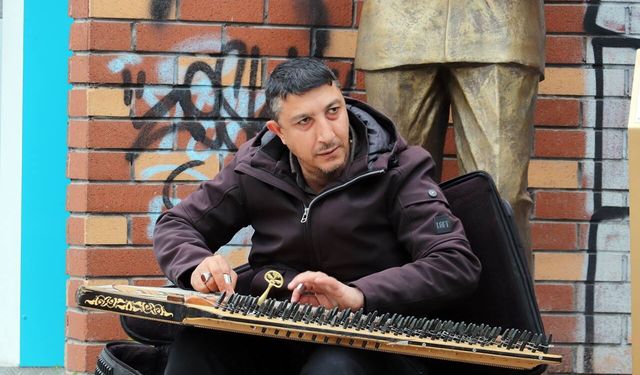 Havaların soğuması sokak sanatına engel olamadı