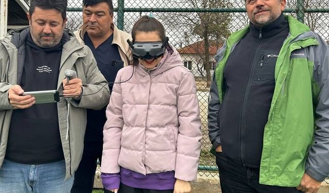 Özel bireyler uzmanlar eşliğinde dron uçurmayı deneyimledi