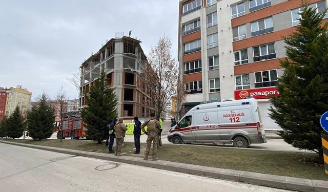 Eskişehir'de panik anları: İnşaatın 8'inci katından atlamaya çalıştı