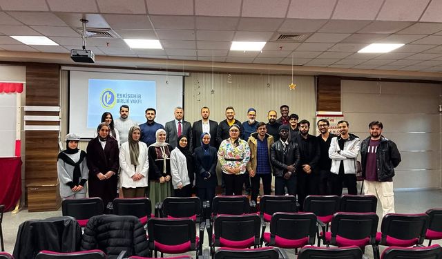 Eskişehir'de eğitim gören konuk öğrenciler etkinlikte bir araya geldi