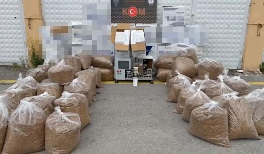 Kaçak tütün operasyonu: 280 kg tütün ele geçirildi