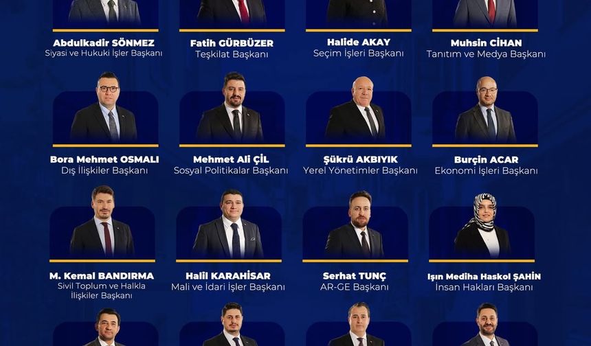 AK Parti Eskişehir İl Yürütme Kurulu açıklandı