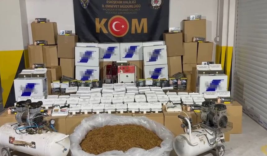 Eskişehir'de 315 kilogram kaçak tütün ele geçirildi