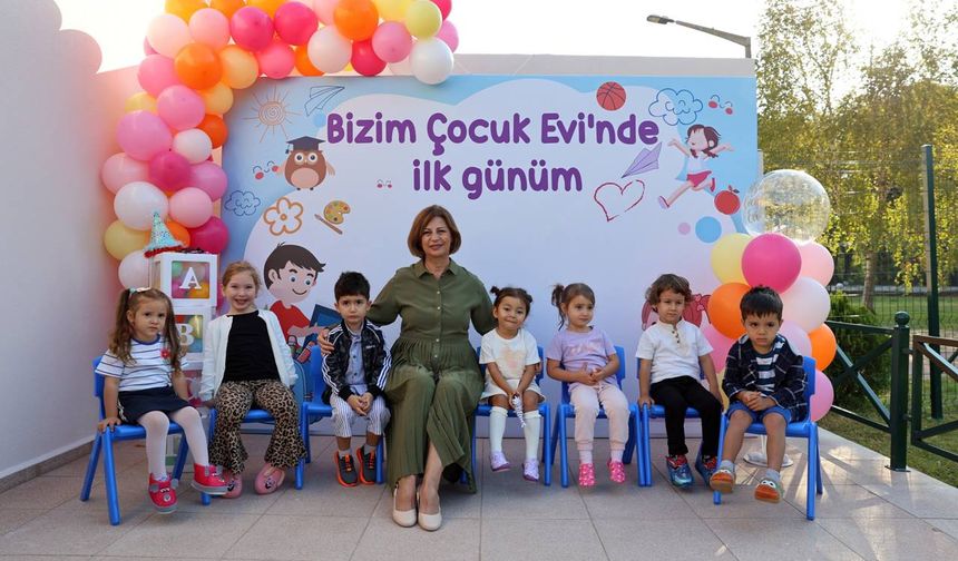 “Bizim Çocuk Evi” minik öğrencilerine kapılarını açtı
