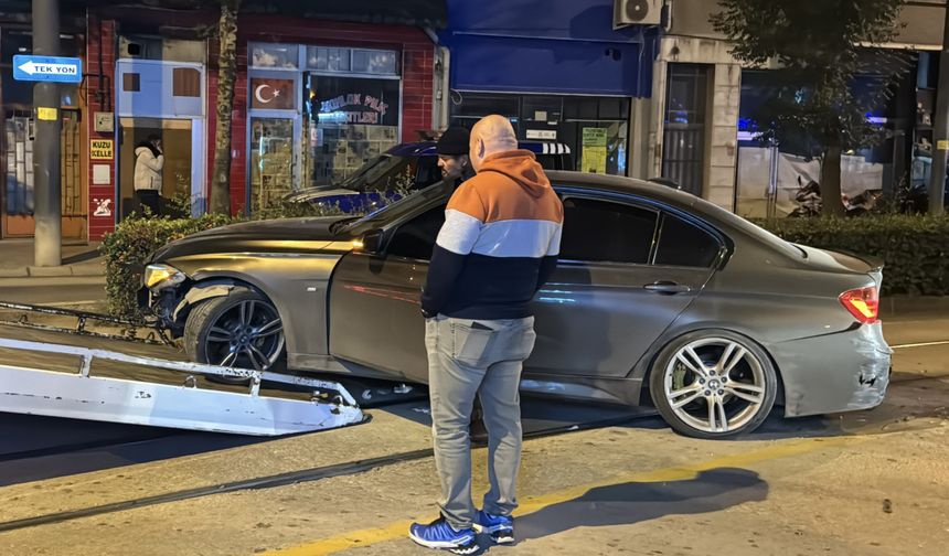 Polisten kaçtı, kaza yapınca yakalandı