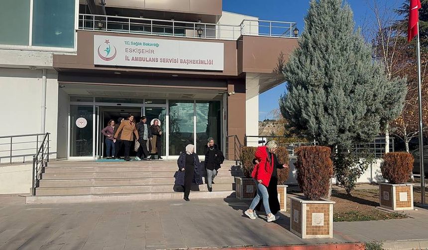 Eskişehir İl Ambulans Servisi Başhekimliğinde yangın tatbikatı