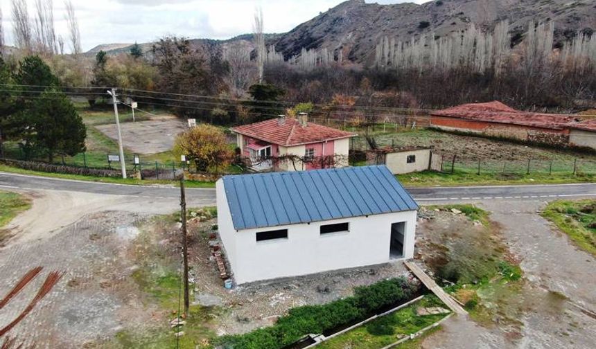 İnönü'de metruk haldeki halı yıkama yeri yenilenip vatandaşların hizmetine sunuldu