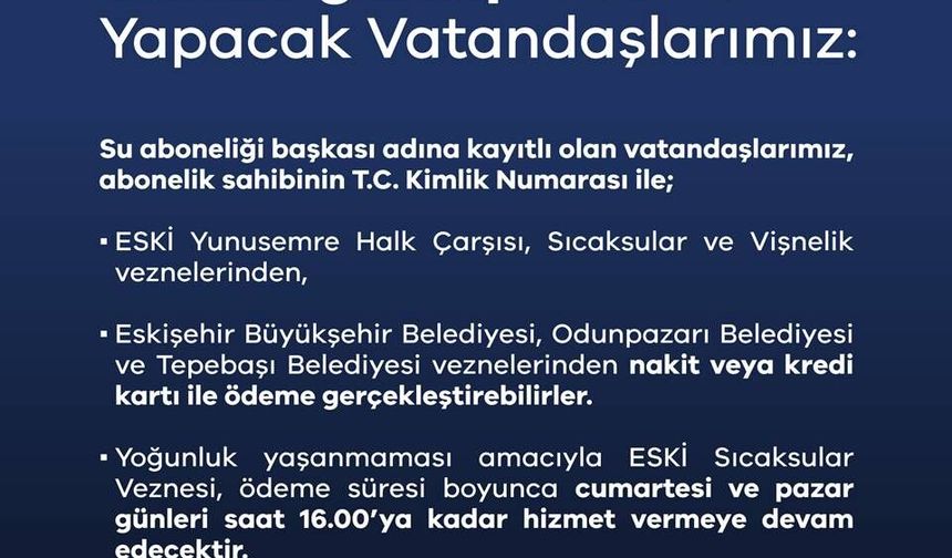 Evsel katı atık ücreti son ödeme tarihi uzatıldı