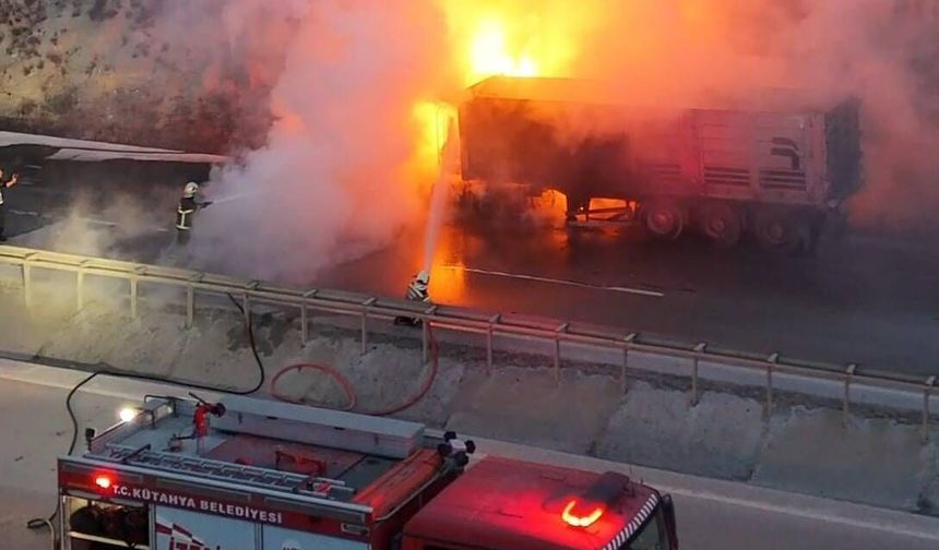 Eskişehir yolunda alevlere teslim oldu