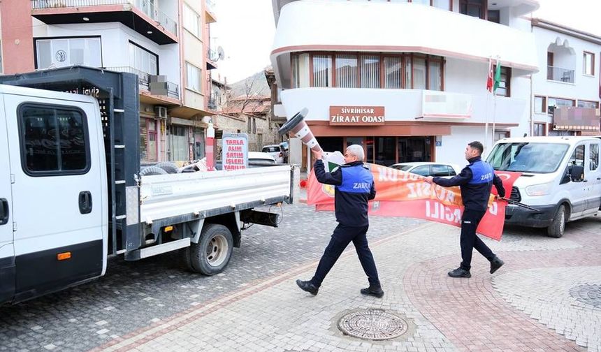 Sivrihisar’da kaldırım işgallerine zabıta geçit vermiyor